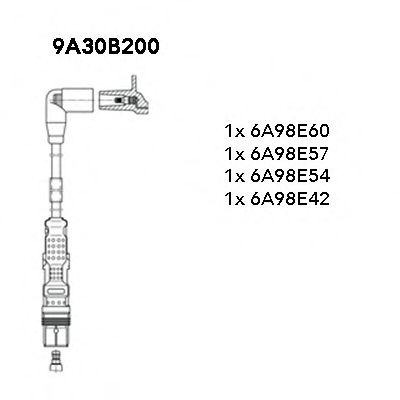Комплект проводов зажигания Bremi 9A30B200