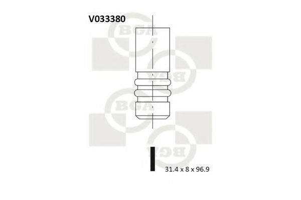 Выпускной клапан BGA V033380