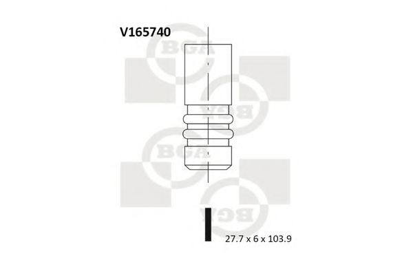 Впускной клапан BGA V165740