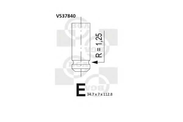 Впускной клапан BGA V537840