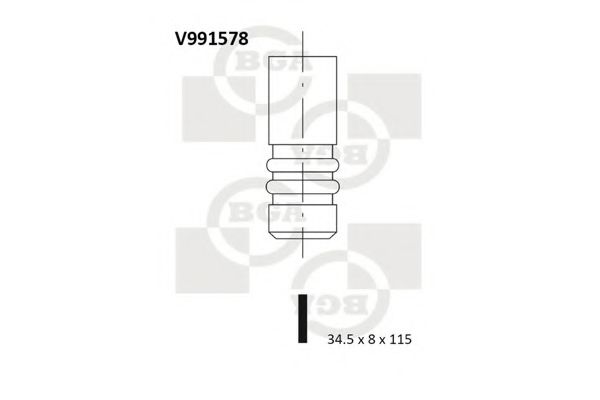 Выпускной клапан BGA V991578