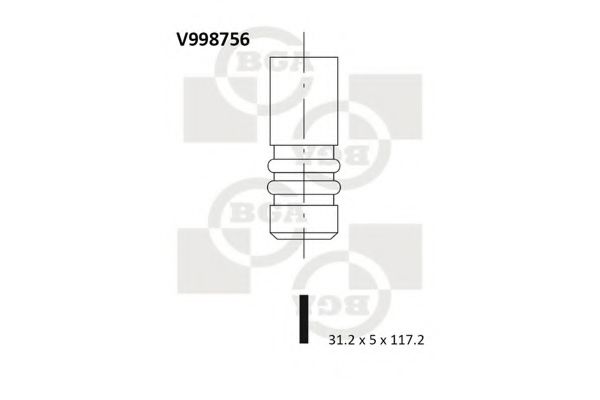 Впускной клапан BGA V998756