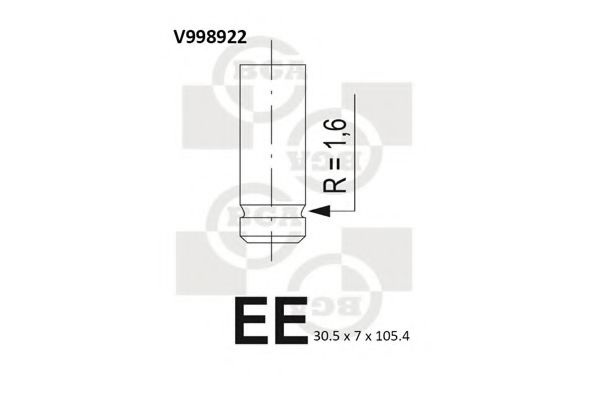 Впускной клапан BGA V998922