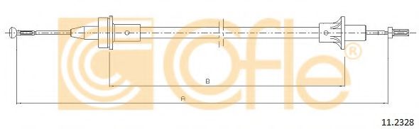 Трос сцепления COFLE 112328
