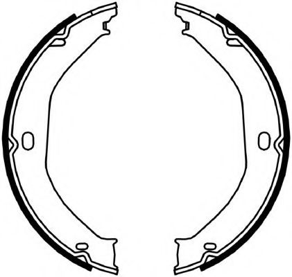 Комплект тормозных колодок, стояночная тормозная система Ferodo FSB4057