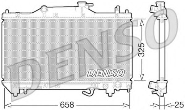 Радиатор охлаждения двигателя Denso DRM50067
