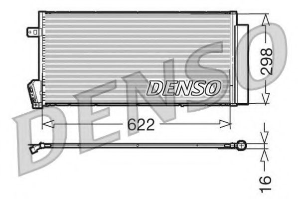 Радиатор кондиционера (конденсатор) Denso DCN09018