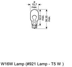 Лампа накаливания Osram 921