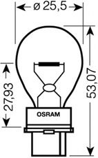 Лампа накаливания Osram 3156