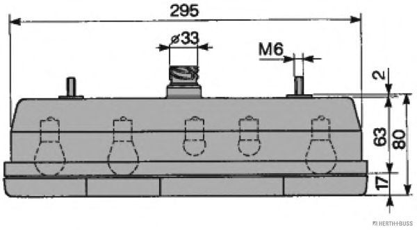 Задний фонарь HERTH+BUSS 83830061