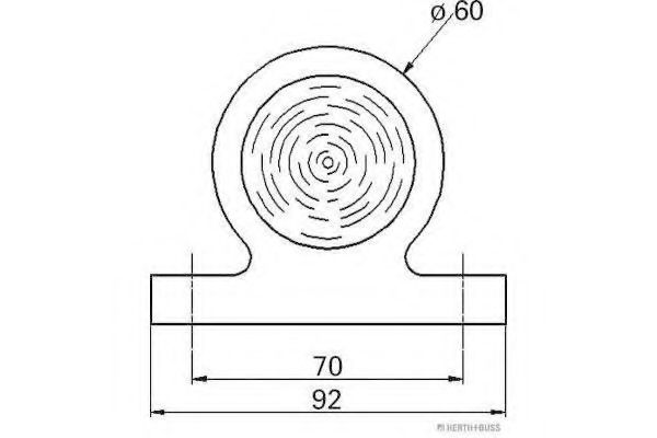 Габаритный фонарь HERTH+BUSS 82710238