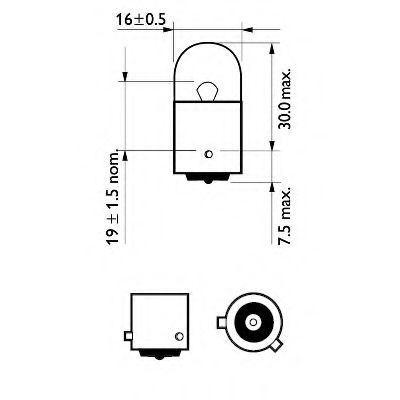 Лампа накаливания PHILIPS 12093NACP