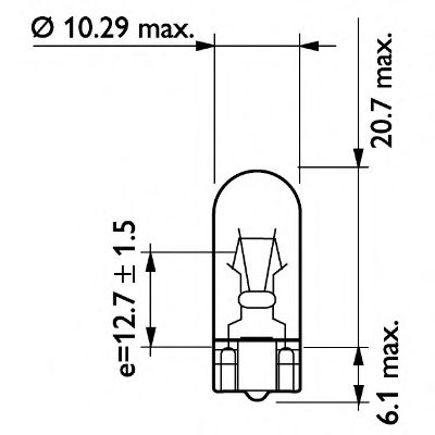 Лампа накаливания PHILIPS 13960CP