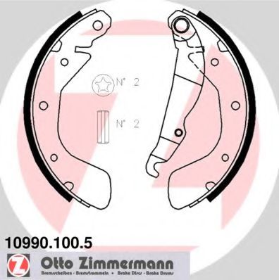 Комплект тормозных колодок ZIMMERMANN 109901005