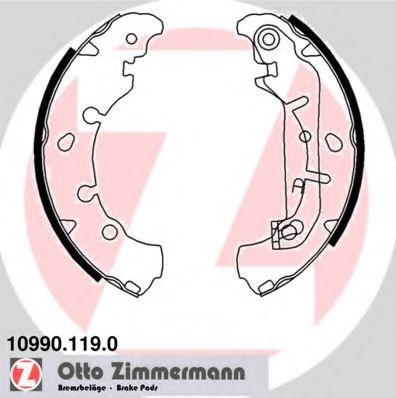 Комплект тормозных колодок ZIMMERMANN 109901190