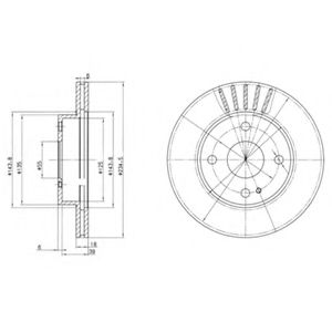 Тормозной диск DELPHI BG2802