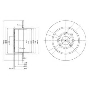 Тормозной диск DELPHI BG3141