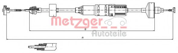 Трос сцепления METZGER 103443