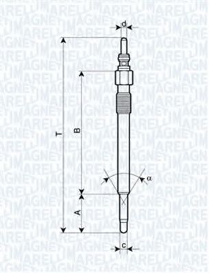 Свеча накала Magneti Marelli 062900050304