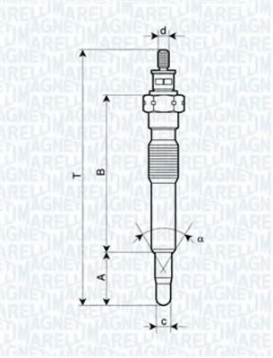 Свеча накала Magneti Marelli 062900092304