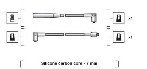 Комплект проводов зажигания Magneti Marelli 941318111071