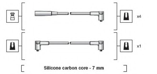 Комплект проводов зажигания Magneti Marelli 941318111233