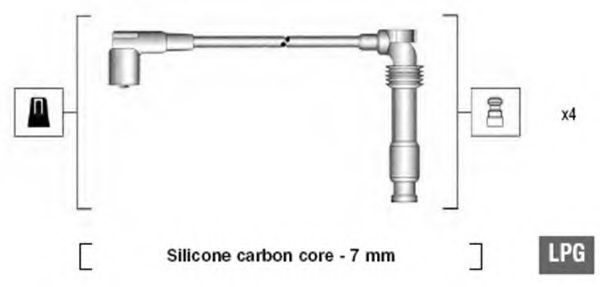 Комплект проводов зажигания Magneti Marelli 941125310683