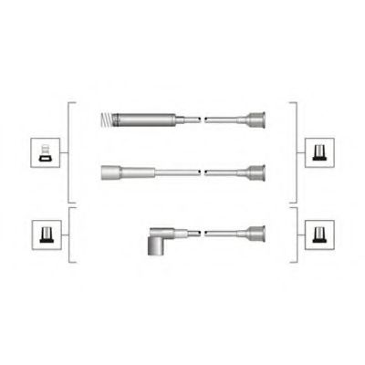 Комплект проводов зажигания Magneti Marelli 941319170047