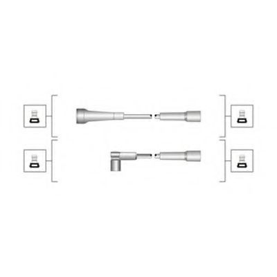 Комплект проводов зажигания Magneti Marelli 941319170097
