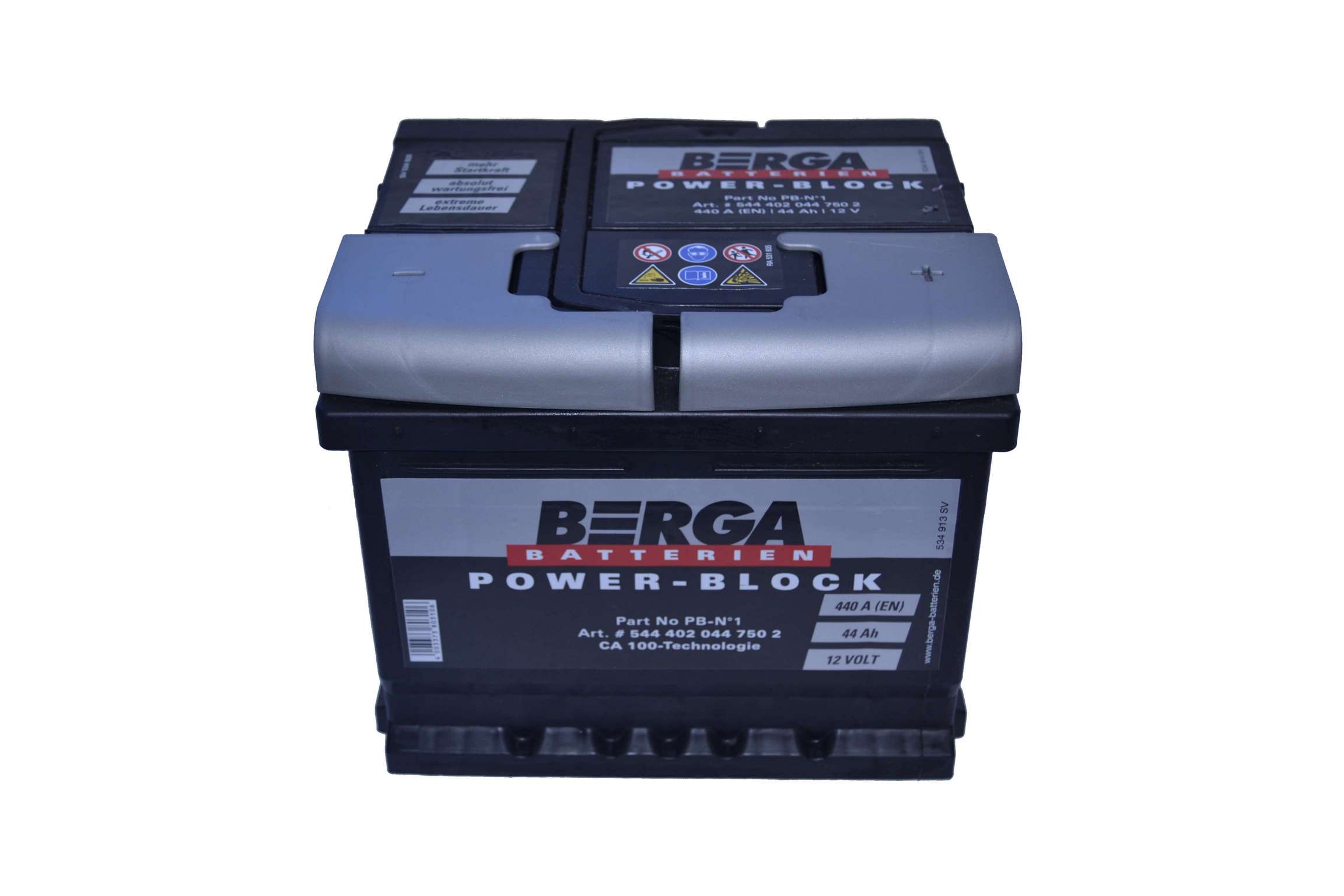 Аккумулятор автомобильный BERGA Power Block 44Ah 440A (EN) BERGA 544402044