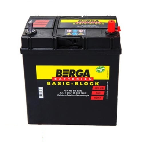 Аккумулятор автомобильный BERGA Basic Block 45Ah 330A (EN) BERGA 545155033