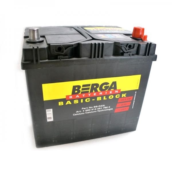 Аккумулятор автомобильный BERGA Basic Block 60Ah 510A (EN) BERGA 560412051