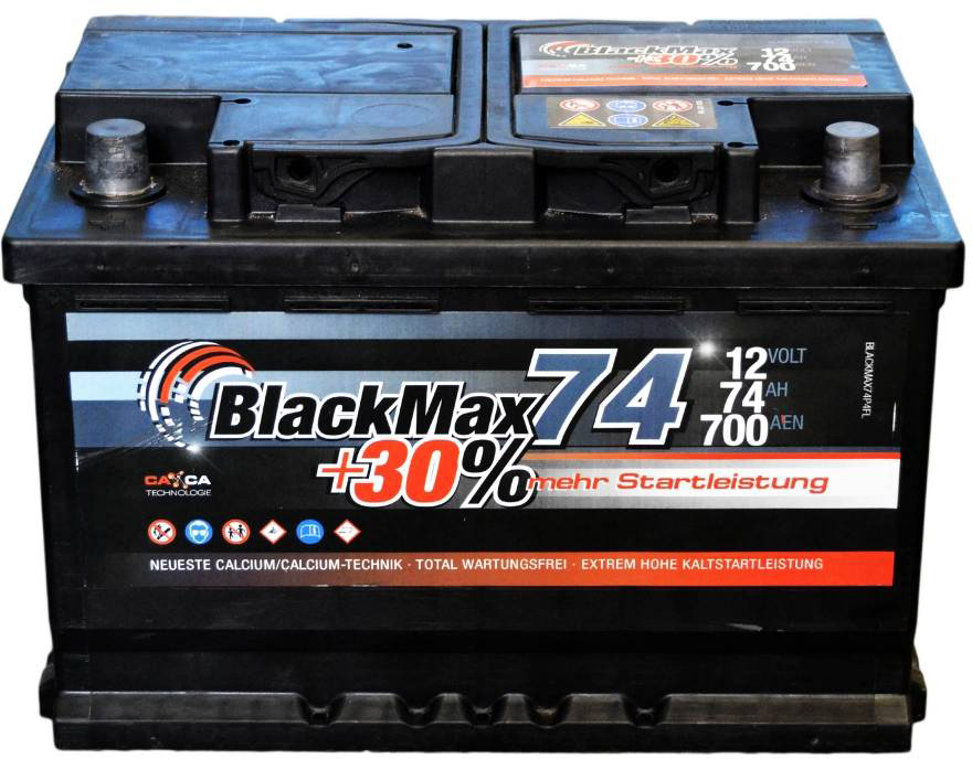 Аккумулятор автомобильный BlackMax 74Ah 700A (EN) BlackMax B4009