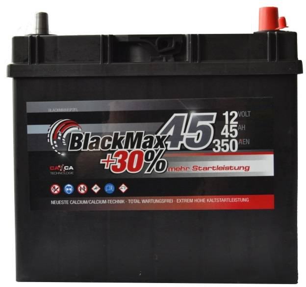 Аккумулятор автомобильный BlackMax 45Ah 350A (EN) BlackMax B4020