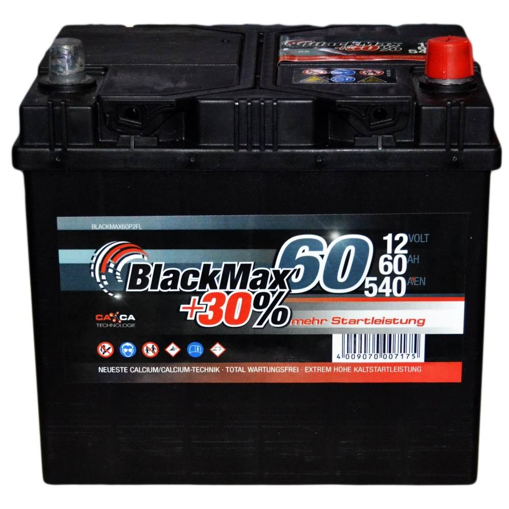 Аккумулятор автомобильный BlackMax 60Ah 540A (EN) BlackMax B4024