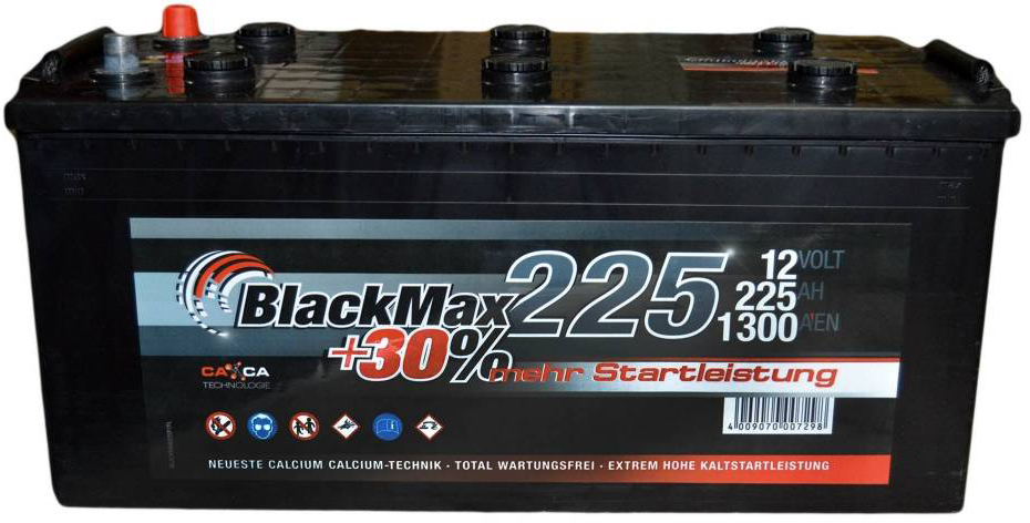 Аккумулятор грузовой BlackMax 225Ah 1300A (EN) BlackMax BT5080