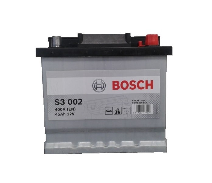 Аккумулятор автомобильный BOSCH S3002 45Ah 400A (EN) BOSCH 0092S30020