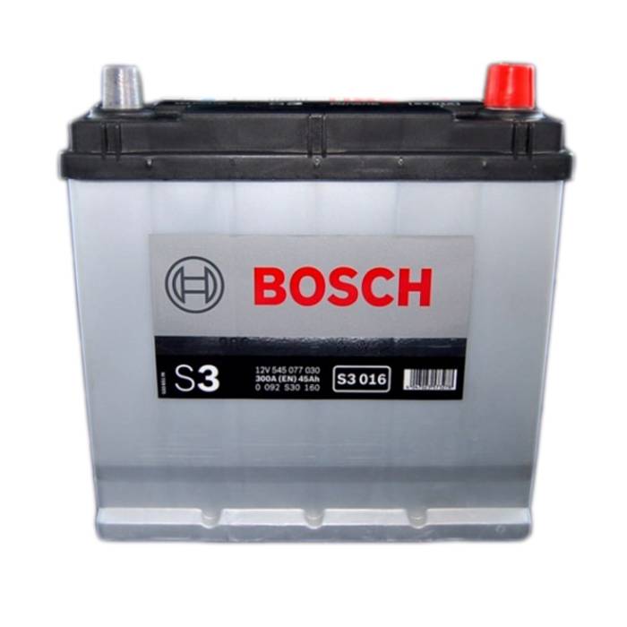 Аккумулятор автомобильный BOSCH S3016 45Ah 300A (EN) BOSCH 0092S30160