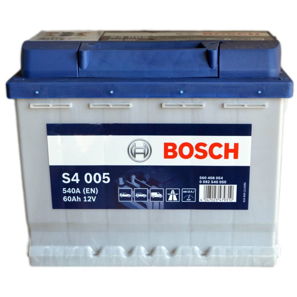 Аккумулятор автомобильный BOSCH S4005 60Ah 540A (EN) BOSCH 0092S40050