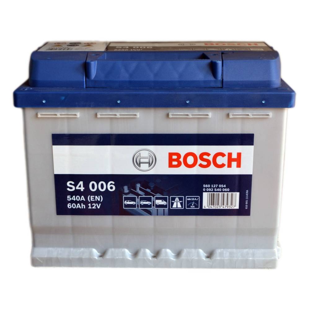 Аккумулятор автомобильный BOSCH S4006 60Ah 540A (EN) BOSCH 0092S40060