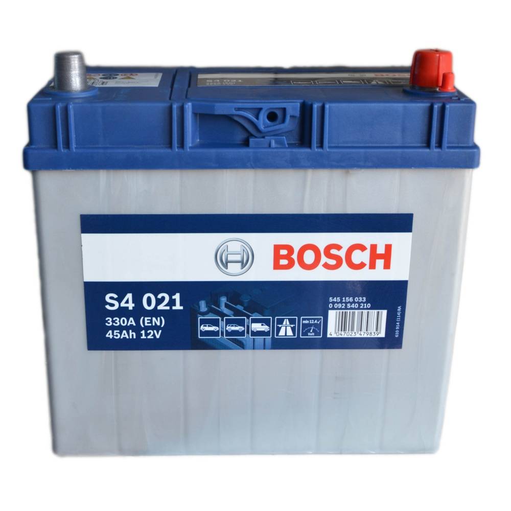 Аккумулятор автомобильный BOSCH S4021 45Ah 330A (EN) BOSCH 0092S40210