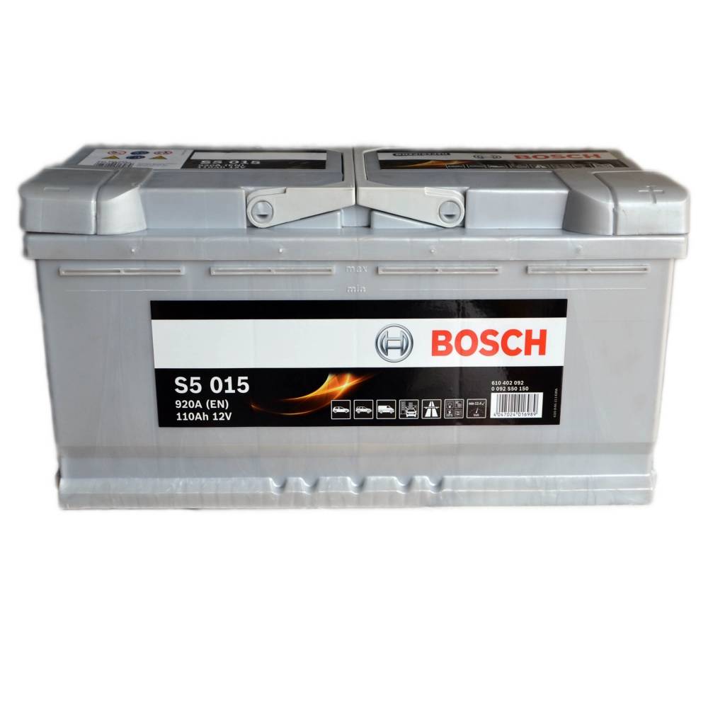 Аккумулятор автомобильный BOSCH S5015 110Ah 920A (EN) BOSCH 0092S50150