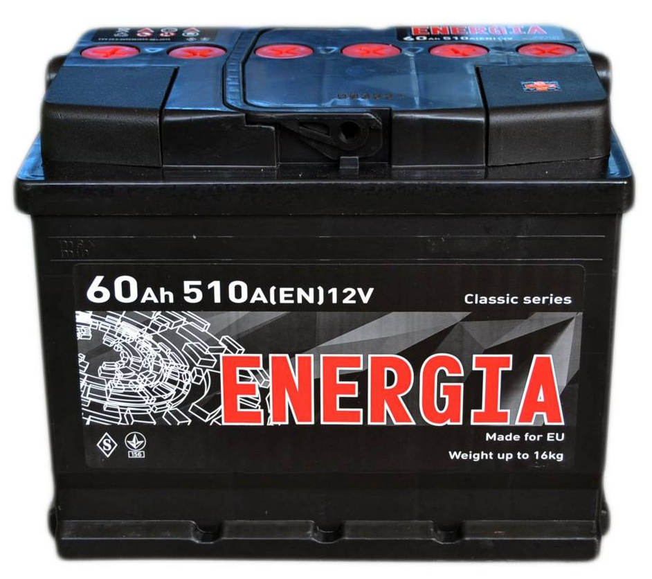 Аккумулятор автомобильный ENERGIA 60Ah 510A (EN) Кислотный ENERGIA 000022386