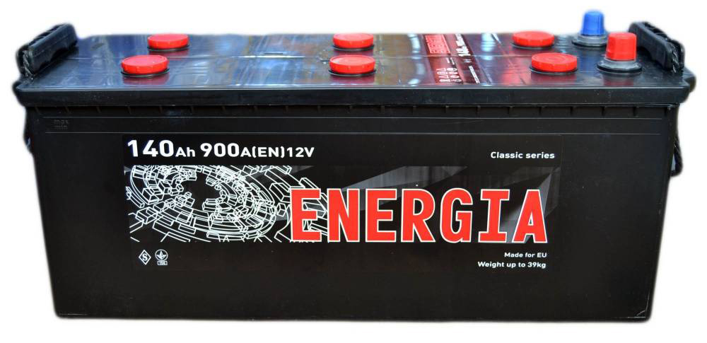 Аккумулятор грузовой ENERGIA 140Ah 900A (EN) Кислотный ENERGIA 000022394
