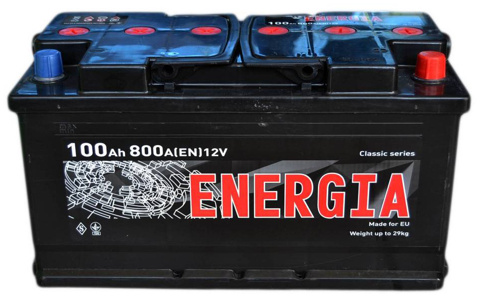 Аккумулятор автомобильный ENERGIA 100Ah 800A (EN) Кислотный ENERGIA 000022392