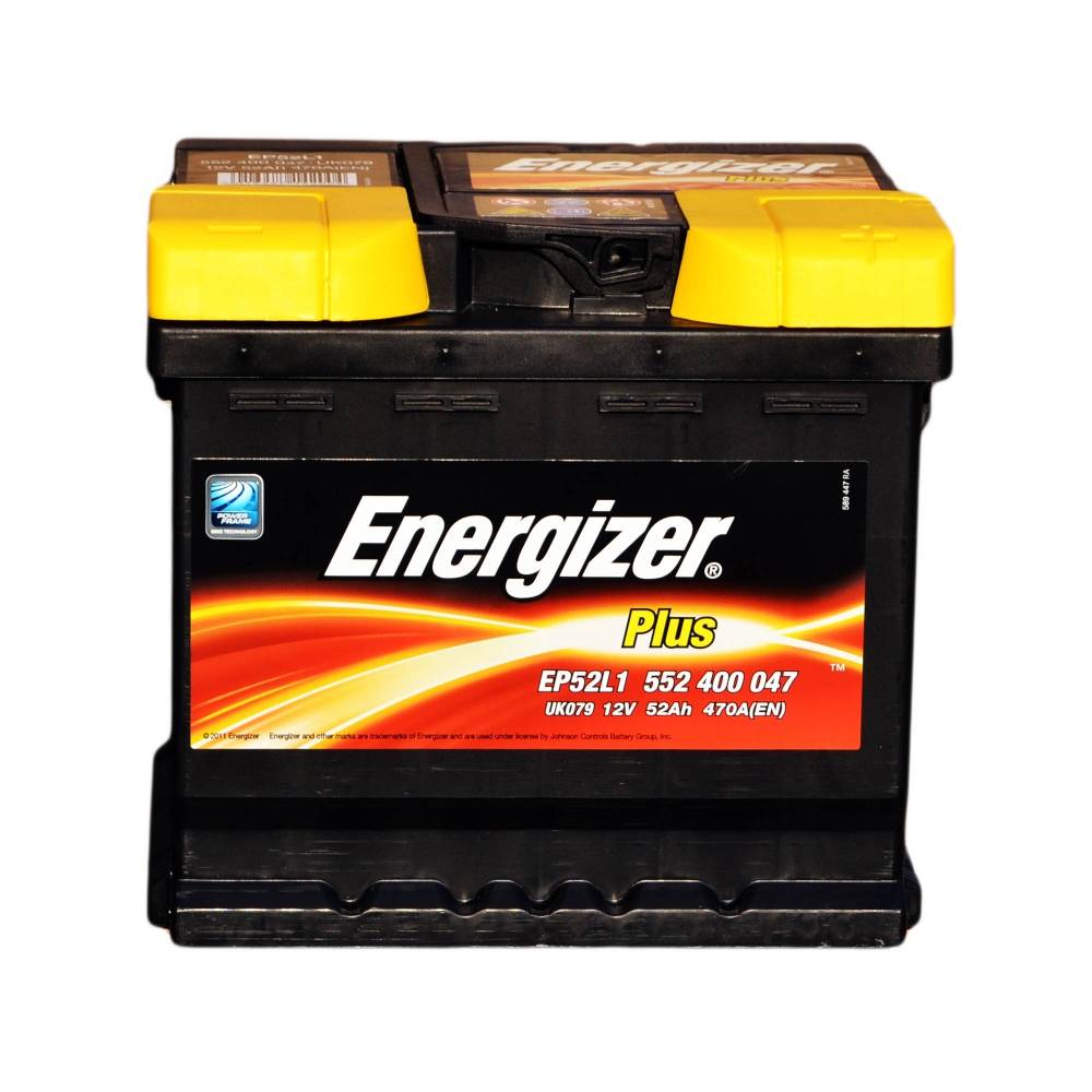 Аккумулятор автомобильный Energizer Plus 52Ah 470A (EN) ENERGIZER 552400047