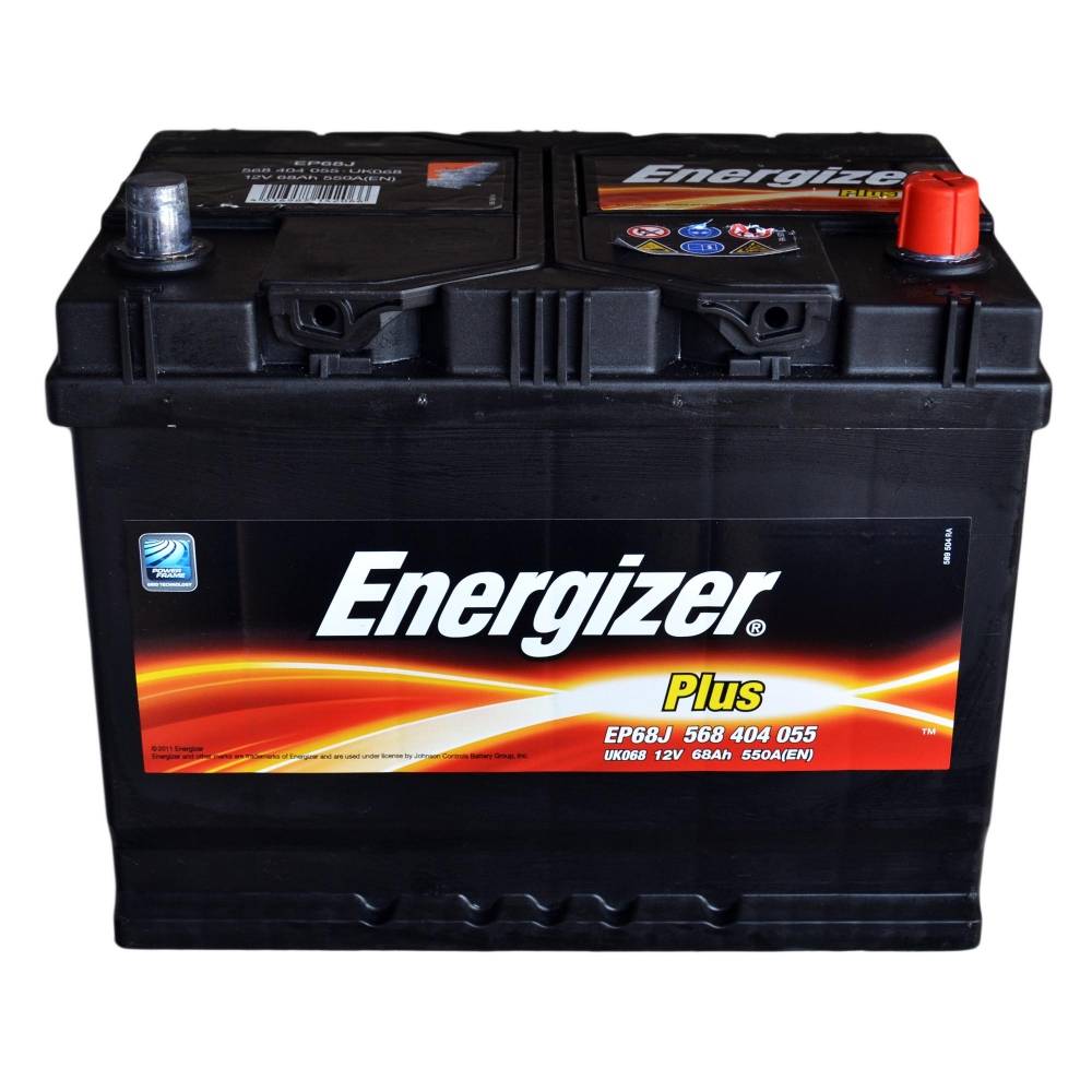 Аккумулятор автомобильный Energizer Plus 68Ah 550A (EN) ENERGIZER 568404055