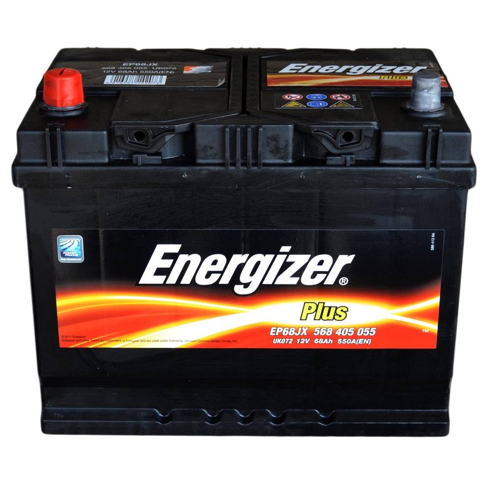 Аккумулятор автомобильный Energizer Plus 68Ah 550A (EN) ENERGIZER 568405055