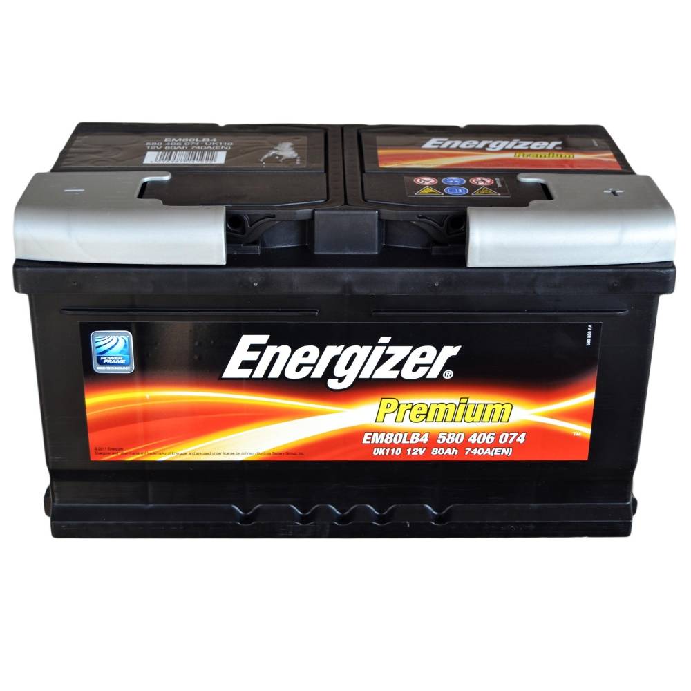 Аккумулятор автомобильный Energizer Premium 80Ah 740A (EN) ENERGIZER 580406074