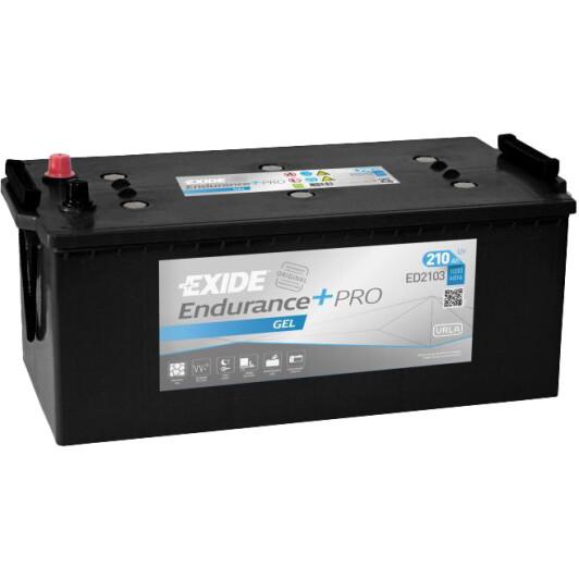 Автомобильный аккумулятор EXIDE ENDURANCE+PRO GEL 6СТ-210Ah Аз 1030А (EN) ED2103 EXIDE ED2103